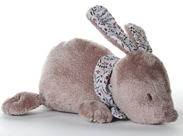  lila lapin peluche beige liberty 20 cm 